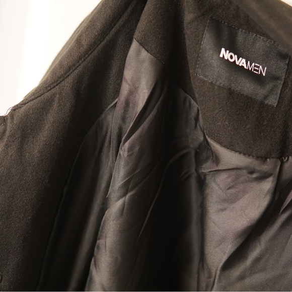 Black on black plain varsity jacket - Picture 7 of 9